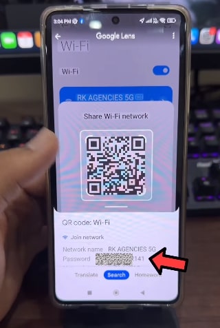 connected wifi password